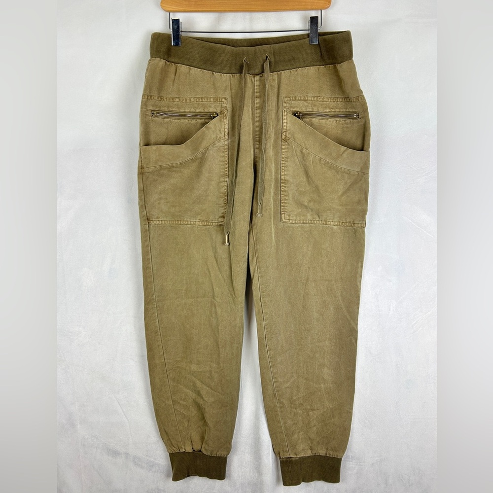YFB Olive Tencel Cargo Jogger Pants